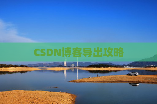 CSDN博客导出攻略